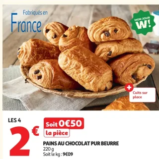 Pains au chocolat pur beurre