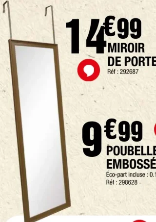 Miroir de porte