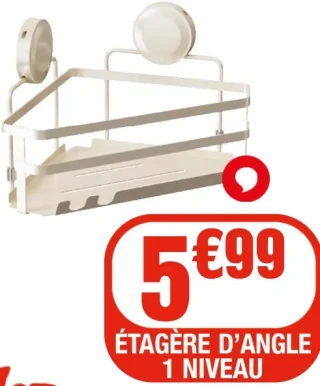 Étagère d'angle 1 niveau