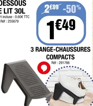 3 Range-chaussures compacts
