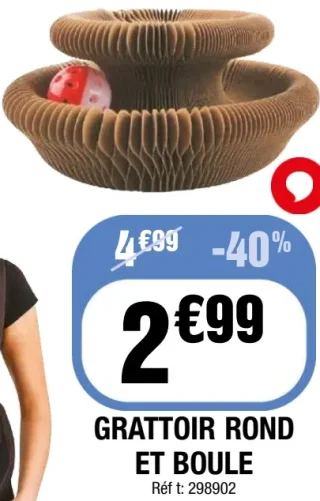 Grattoir rond et boule