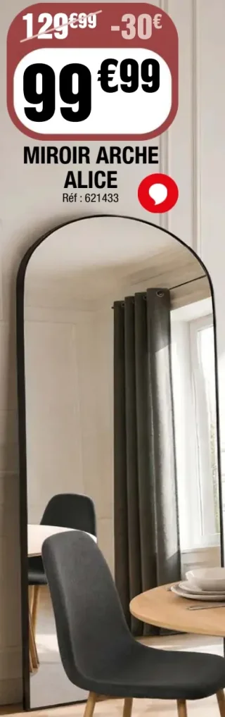 Miroir arche Alice