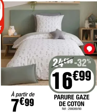 PARURE GAZE DE COTON