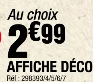 Affiche déco