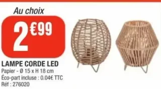 Lampe corde led