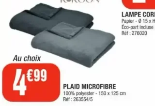 Plaid microfibre