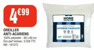 Oreiller anti-acariens