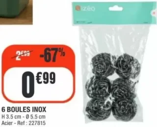 6 BOULES INOX izéo