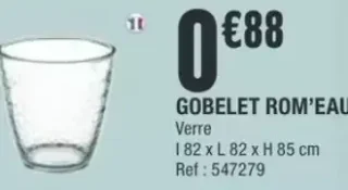 GOBELET ROM'EAU