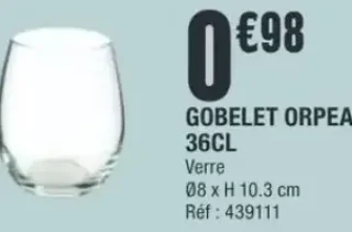 GOBELET ORPEA 36CL