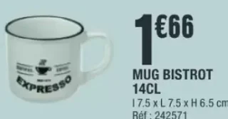 MUG BISTROT 14CL