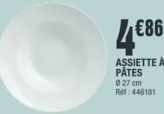 ASSIETTE À PÂTES