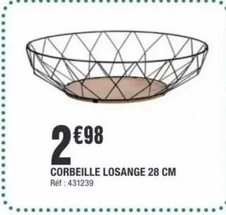 Corbeille Losange 28 cm