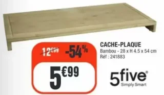 Cache-Plaque Bambou 5five Simply Smart