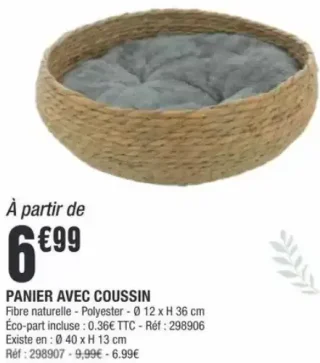 Panier avec Coussin