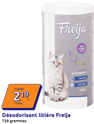 Désodorisant litière Freija