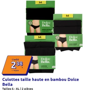 Culottes taille haute en bambou Dolce Bella
