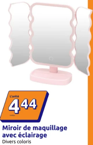 Miroir de maquillage avec éclairage