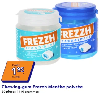 Chewing-gum Frezzh Menthe poivrée