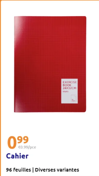 Cahier 96 feuilles