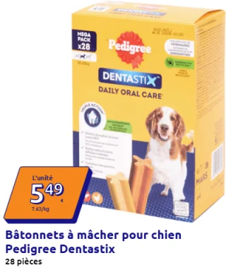 Bâtonnets à mâcher pour chien Pedigree Dentastix