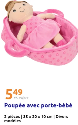Poupée avec porte-bébé