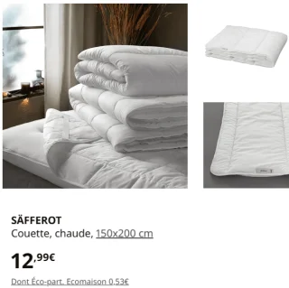 SÄFFEROT Couette, chaude, 150x200 cm
