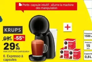 Expresso à capsules Krups