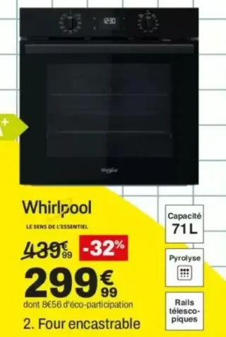 Four encastrable Whirlpool