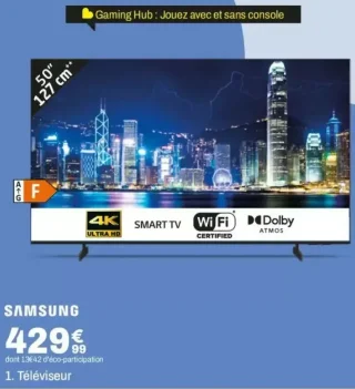 Téléviseur SAMSUNG 50" (127 cm)