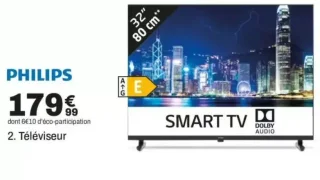 Téléviseur PHILIPS 32" (80 cm)