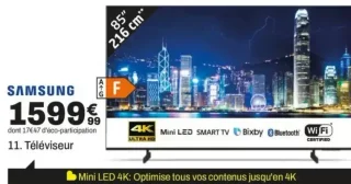 Téléviseur Samsung 85M74H