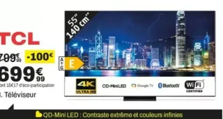 Téléviseur TCL 55C69K