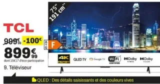 Téléviseur TCL 75T69C