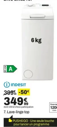 Indesit Lave-linge top