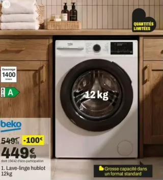 Beko Lave-linge hublot 12kg