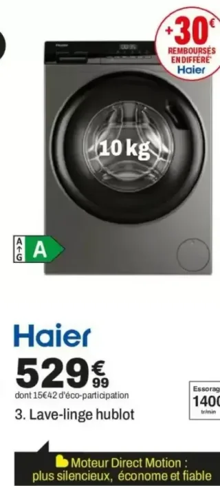 Haier Lave-linge hublot