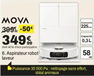Aspirateur robot laveur MOVA E50 ULTRA