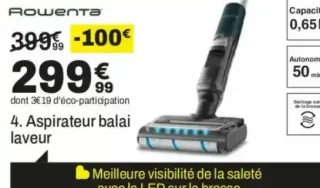 Aspirateur balai laveur Rowenta YY5706FE
