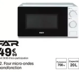 FAR Four micro-ondes monofonction