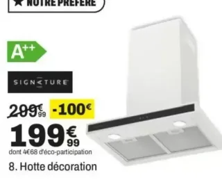 SIGNATURE Hotte décoration SHD60IX