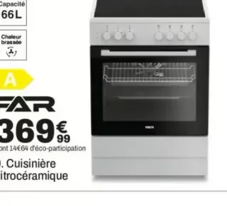 FAR Cuisinière vitrocéramique CV6025B