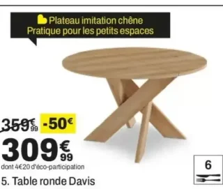 Table ronde Davis