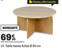 Table basse Azilys Ø 80 cm