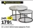 Promo Lot de 2 tables basses gigognes Anaïs