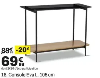 Console Eva L. 105 cm