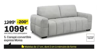 Canapé convertible express Morea