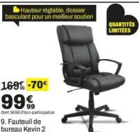 Fauteuil de bureau Kevin 2