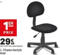 Chaise dactylo Axel
