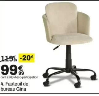 Fauteuil de bureau Gina